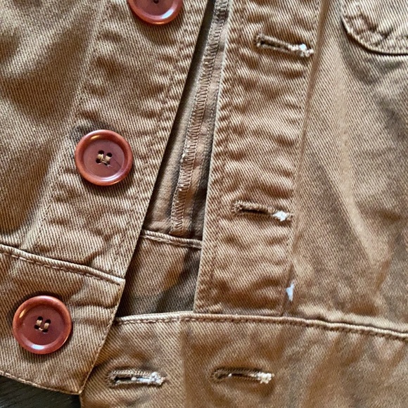 Free People Denim Brown Jacket - Picture 3 of 3
